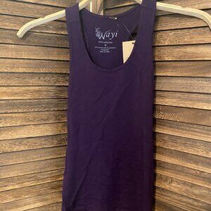 Wayi Racerback Scoop Neck Snug Tank Royal Purple
